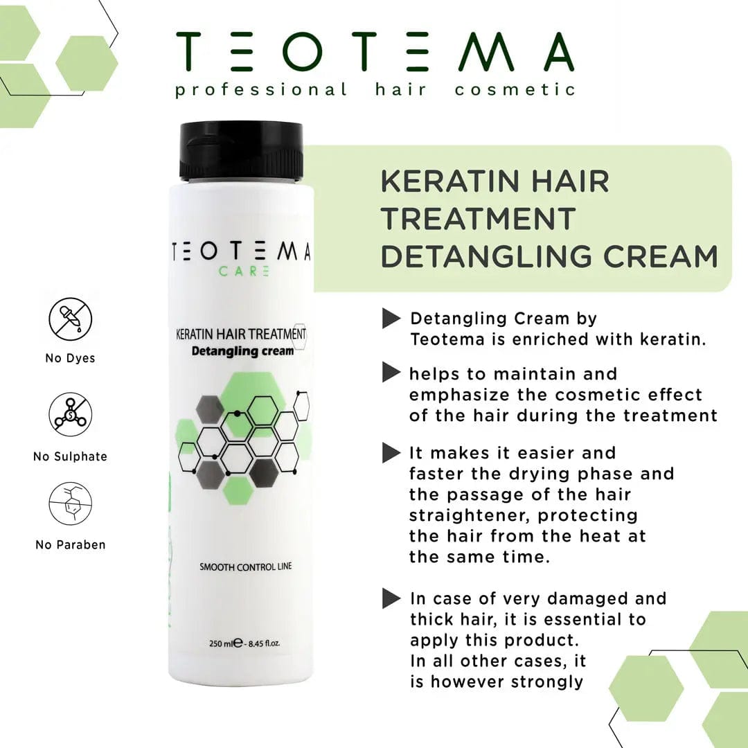 Keratin Hair Treatment Detangling Cream | SLS Free | Paraben Free
