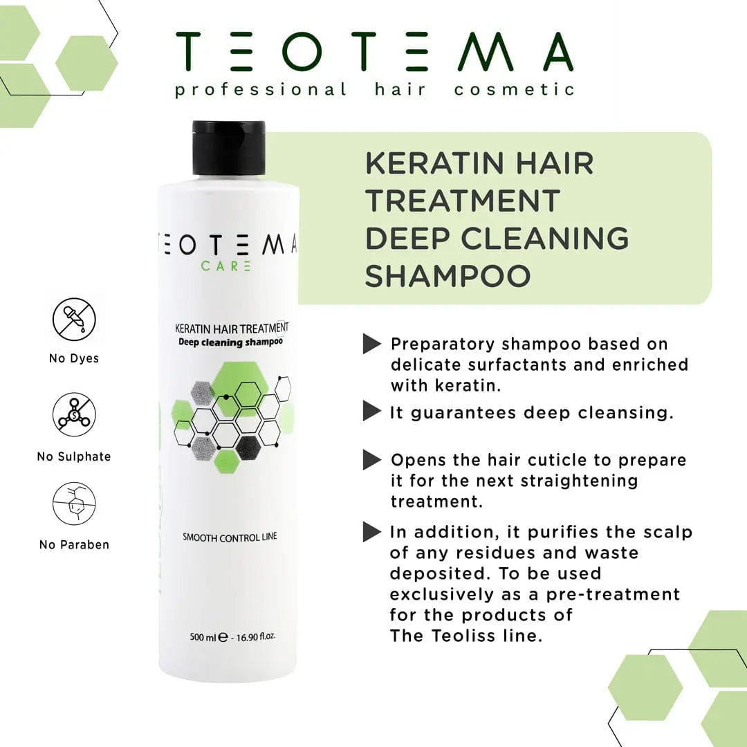 Keratin Hair Treatment Deep Cleaning Shampoo | SLS Free | Paraben Free