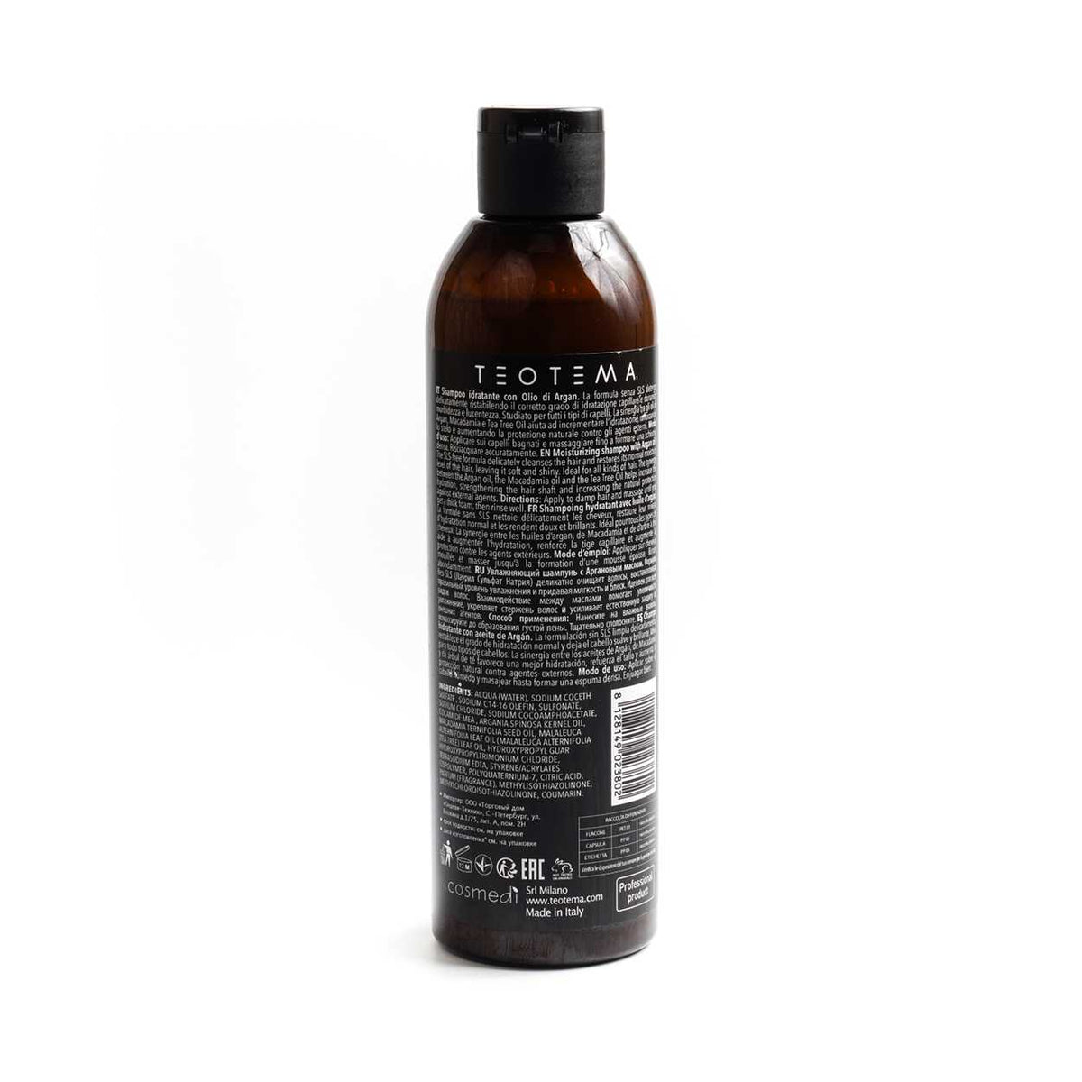 Teotema Argan Shampoo | Ultra Hydration For Dry Hair | Paraben Free | SLES-SLS Free